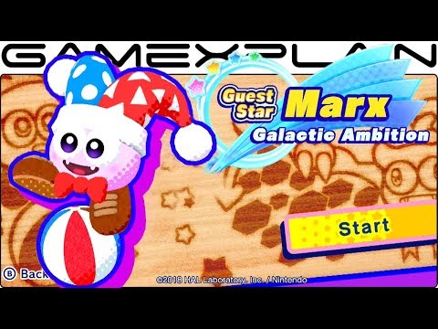 Kirby Star Allies - Rick, Kine, Coo, Marx, &amp; Gooey DLC Gameplay (Game &amp; Watch)