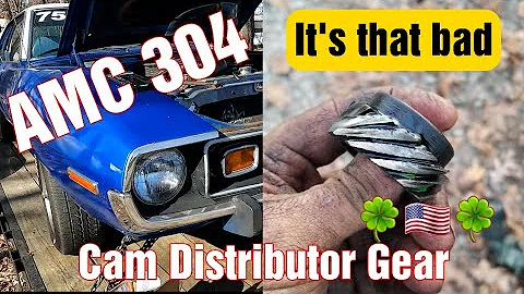 1974 AMC Javelin 304 Cam Distributor Gear Swap Part 1 #cars #diy #javelin #iog