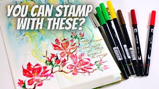How to get Amazing Results Stamping with Watercolor Markers