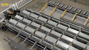 GUTE machinery CNC Steel Bar Band Saw Shear Line with upsetting and Threading SJT50