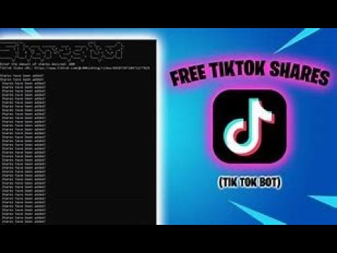 Tiktok Share Bot WORKING!!! 2022 (NOT PATCHED)!!!!!!!!!