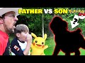 Father Vs Son Pokemon Battle! Pikachu and Dog Ick Challenge (FGTeeV Gameplay)