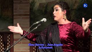 Elena Barrera y Juan Anguita cante flamenco TIENTOS TANGOS XXXVII Concurso Nacional Cante  Carmona