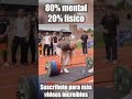 En la VIDA como en el DEPORTE, NO GANA el MÁS FUERTE, sino quien PIENSA MEJOR: 80% MENTAL 20% FÍSICO
