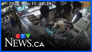 Jewelry store robbery caught on camera