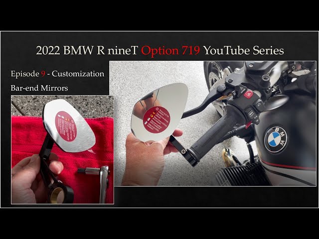 2022 BMW R nineT Option 719 - Bar-end Mirrors - YouTube