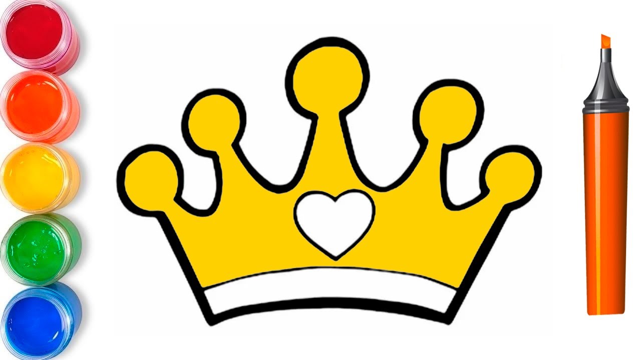 Crown 👑 Drawing How to make king 👑 crown Drawing for beginners with