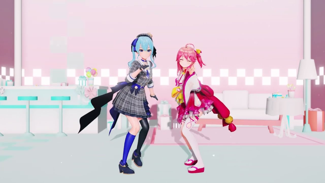 [ホロライブMMD]　みこめっと　愛包ダンスホール