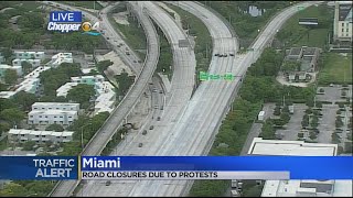 MacArthur Causeway Closed Due To Protests