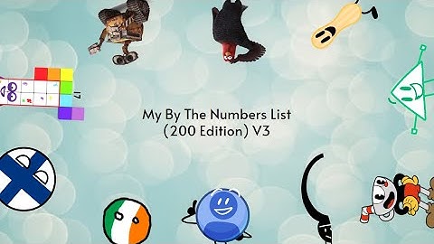 My 200 By The Numbers List V3