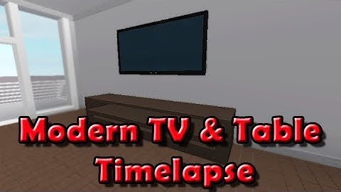 Roblox Studio - Wall TV & Table [Speedbuild]