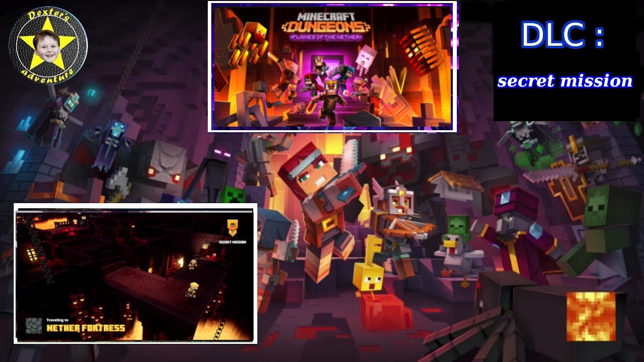 Flames of the Nether : Minecraft Dungeons | Nether Fortress | Secret Mission