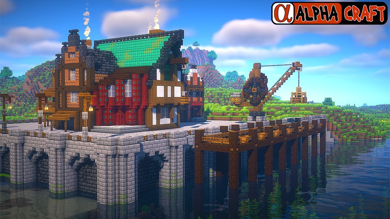 Huge Harbor Progress! - AlphaCraft SMP S5 E5 - Minecraft 1.20
