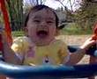 Baby swings with a cute crowgiggle