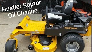 Hustler Raptor Zero Turn Mowers Oil Change, Start to Finish