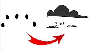 Dots Make A Cloud Drawing. Draw Make A Cloud With Dotz -Co5Yd