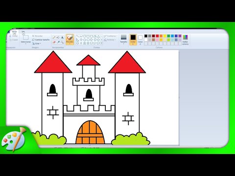 Dibujos para niños con Paint: Cómo dibujar un castillo con Paint