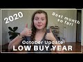 LOW BUY YEAR October Update // Achieving My Biggest Saving Goal Yet!