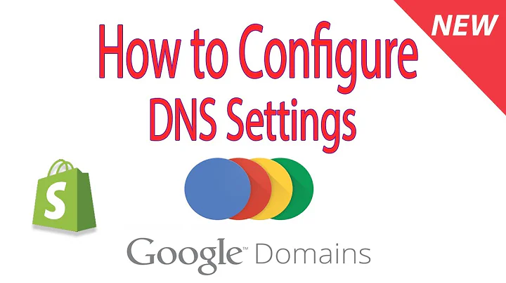 How to Change and Configure Google Domains DNS settings records (point website to shopify)
