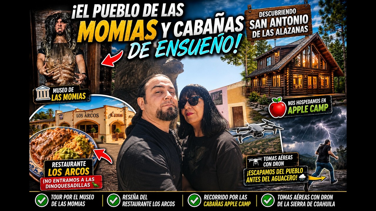 ¡El Pueblo de las MOMIAS y Cabañas de Ensueño! Descubriendo San Antonio de las Alazanas
