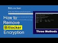 🔓Unlock PC, Remove Bitlocker ENCRYPTION Without a PIN &amp; Key in 3 Safe Ways ➡️Install a New Windows
