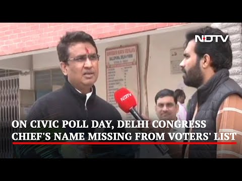 On Civic Poll Day, Delhi Congress Chief's Name Missing From Voters' List - NDTV