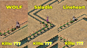 Saladin, Wolf and Lineheart Kills Tunnelers - Stronghold Crusader