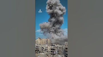 Thumbnail of Israel bombs Gaza City as military prepares for full takeover | AJ #shorts
