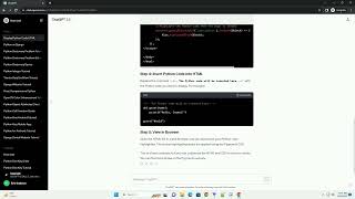 display python code in html