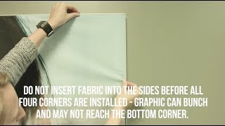 Installing Silicone Edge Graphics Matrix Frame