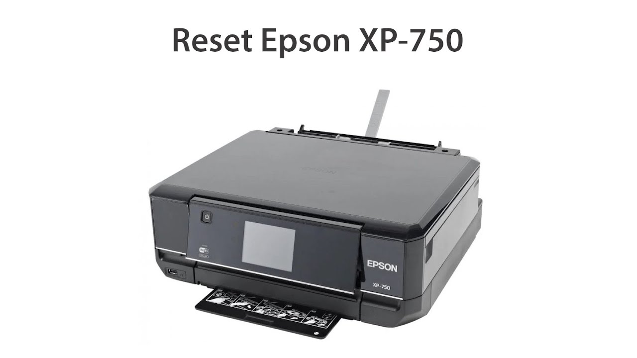 Reset Epson XP 750 Wicreset Key - YouTube