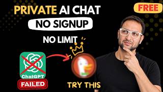 Free ChatGPT Alternative, No Signup, No tracking, More Privacy, Unlimited AI Chats, Image Generation