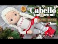PRÁCTICA Técnica para el CABELLO de Amigurumi Largo y con TRENZAS - SRA CLAUS  Mamá Noela