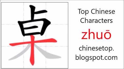 汉字[桌]的笔顺