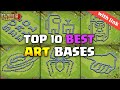 Top 10 Best TH13 Funny/Troll/Art Bases 2024 | Town Hall 13 Best Artistic Bases Copy Link