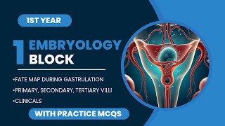 Gastrulation Clinicals, Fate Map, Types of Villi | Embryo | Langmann Ch 5 | 1st Year | MBBS