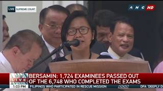 WATCH: Supreme Court announces November 2017 Bar exam results | 26 April 2018