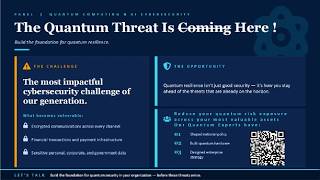 Panel on Quantum + AI: The New Cybersecurity Frontier