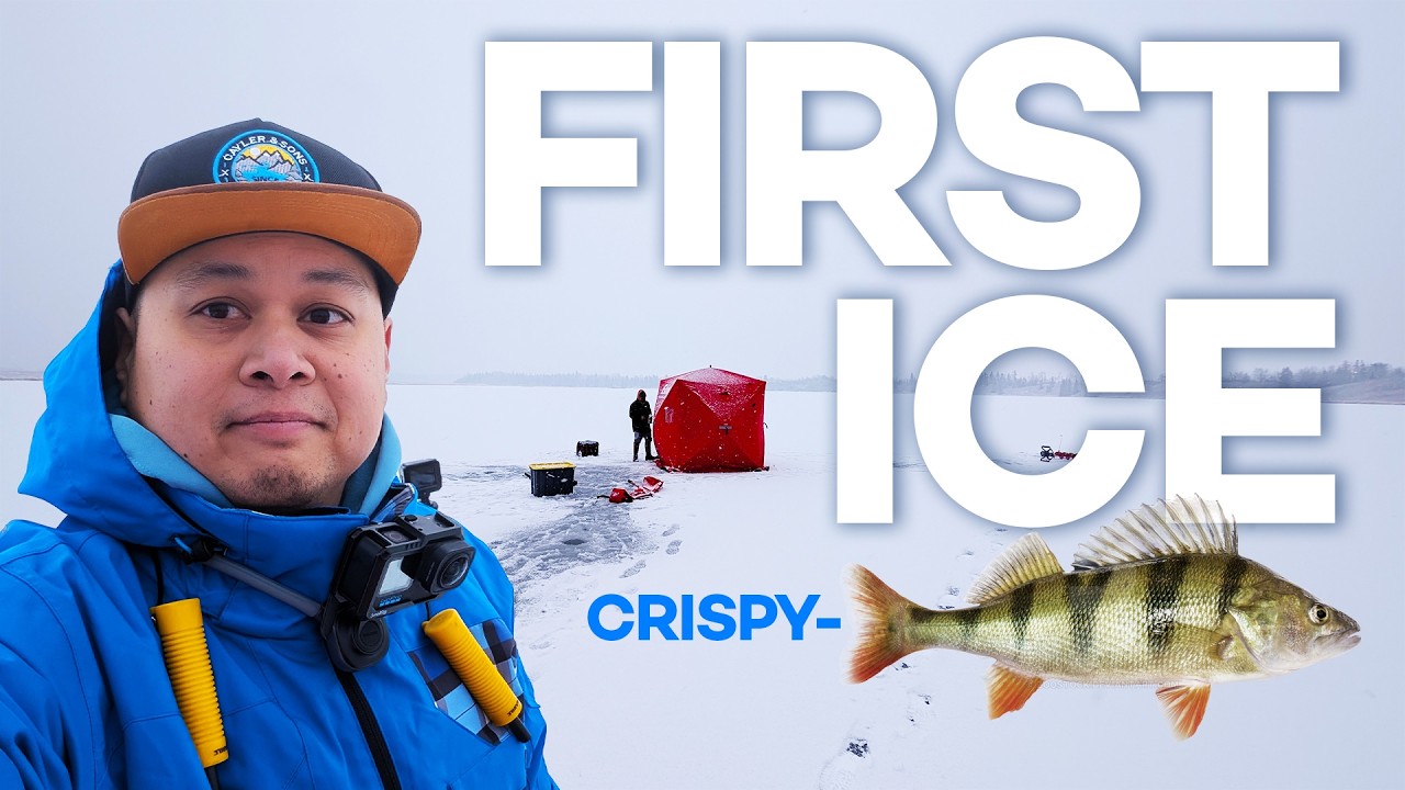 Первый лёд | Ранний лёд сезона жёсткой воды 2025 года! Лови и готовь