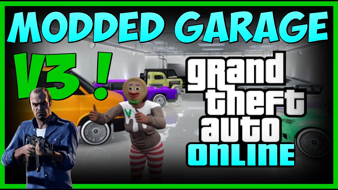 GTA 5 ONLINE - MODDED GARAGE SHOWCASE V3 ! (GARAGE TOUR) - YouTube