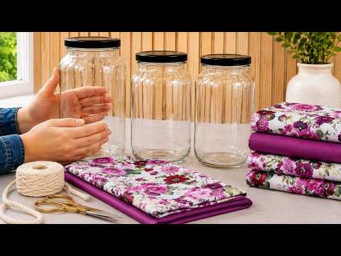 Don't Throw Away Glass Jars Until You See This! You'll Never Believe They Were Just Old Jars! 😍