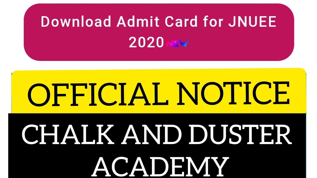 NTA JNU Admit Card Link Activated