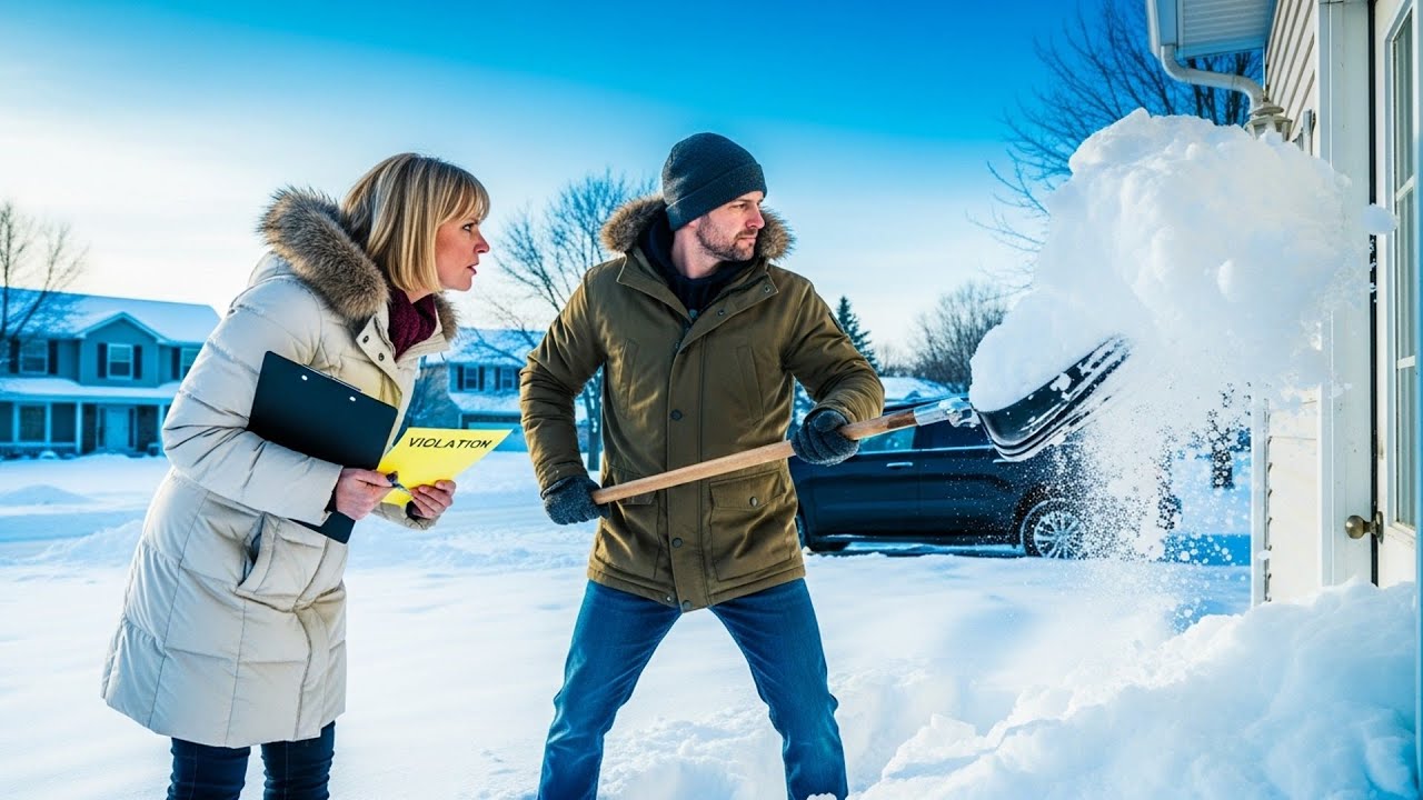 HOA Fined Me For Snow Pile Location, So I Moved It All Against Their Front Door