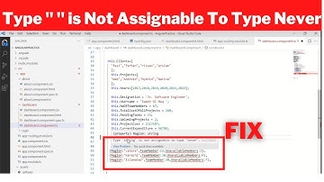 Type "  " is not Assignable To Type Never | samehulhaq