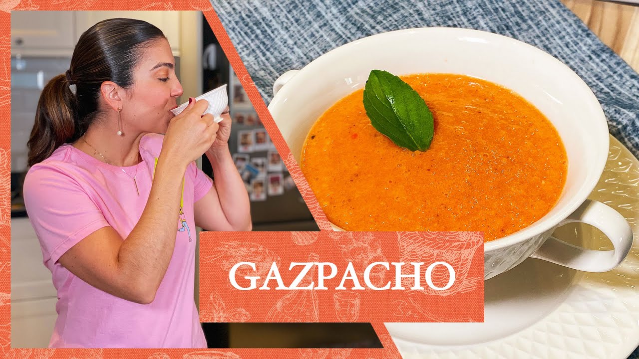 RECEITA DE GAZPACHO ESPANHOL (SOPA FRIA DE TOMATE) | LUIZA ZAIDAN