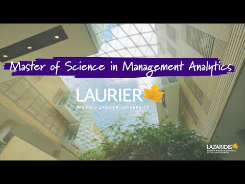 Lazaridis Master of Science in Management Analytics (MMA)