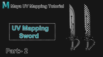 Sword 3D Model Autodesk Maya 2023 (Part-2) UV Unwrapping  Tutorial