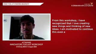 ITW experience. Student from Chirec Internationational School