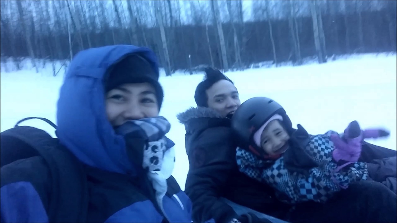 Zel fam bond - Tubing @ Kinosoo Ridge Snow Resort (Cold Lake)