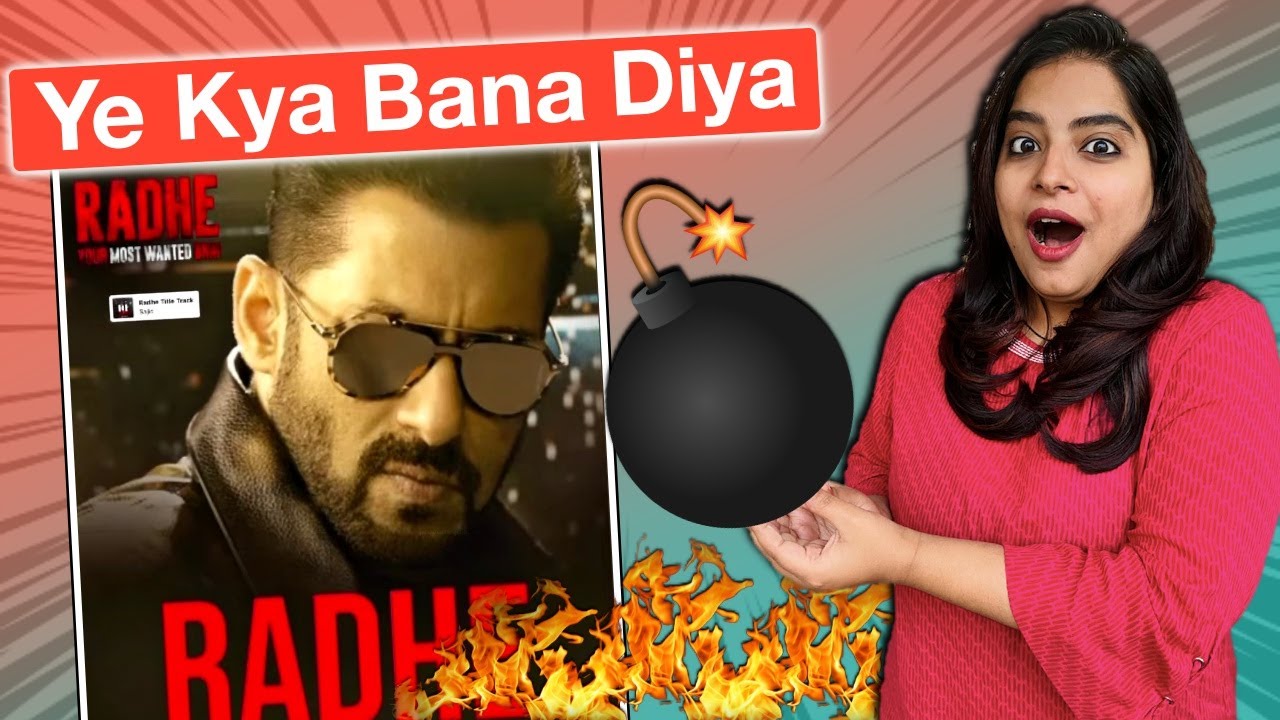 Radhe Title Track Song REACTION | Deeksha Sharma
